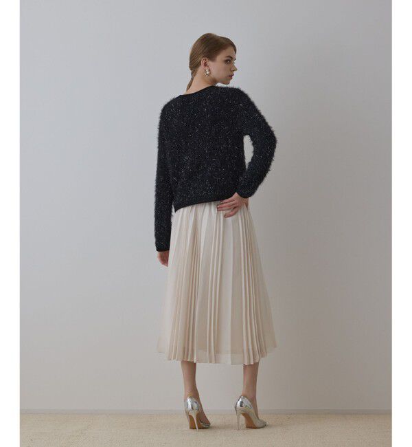 GRACE CONTINENTAL「メッシュプリーツスカート」|スカート|