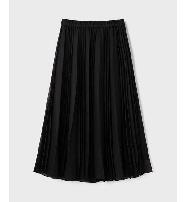 GRACE CONTINENTAL「メッシュプリーツスカート」|スカート|