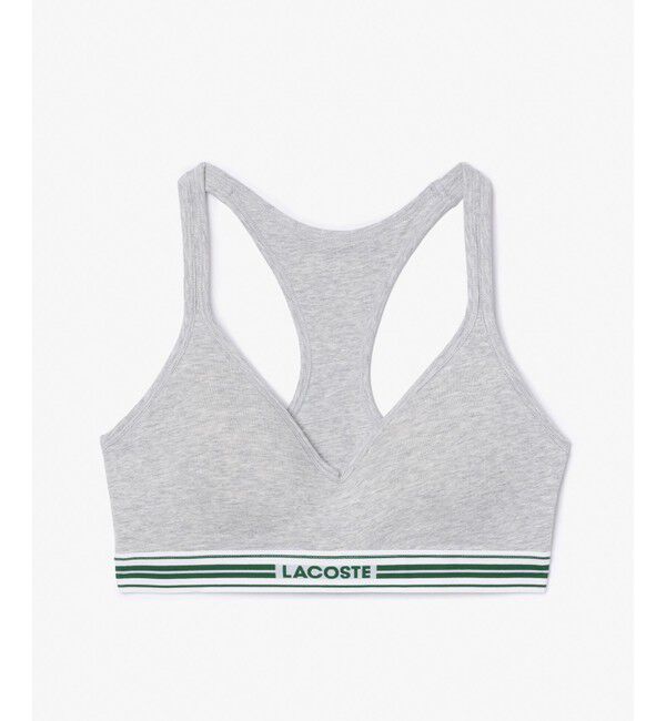 LACOSTE「【EC限定】 ストライプバンドスリムパッドブラレット」|インナー|グレー
