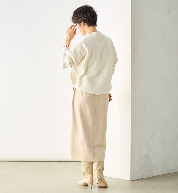 NOLLEY'S「ウォッシャブルダンボールスエードポケ付きタイトスカート」|タイト|