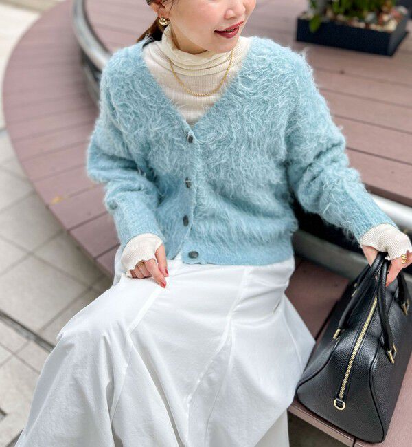 NOLLEY'S sophi「《手洗い可能》カール起毛Vネックカーディガン」|カーディガン|