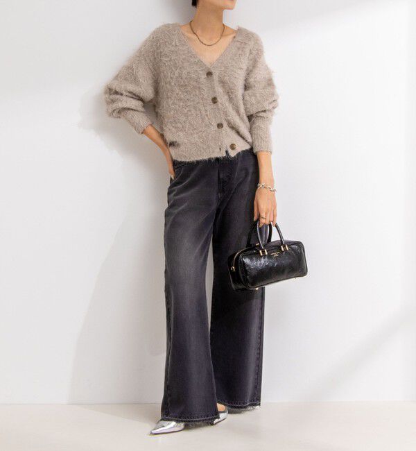 NOLLEY'S sophi「《手洗い可能》カール起毛Vネックカーディガン」|カーディガン|
