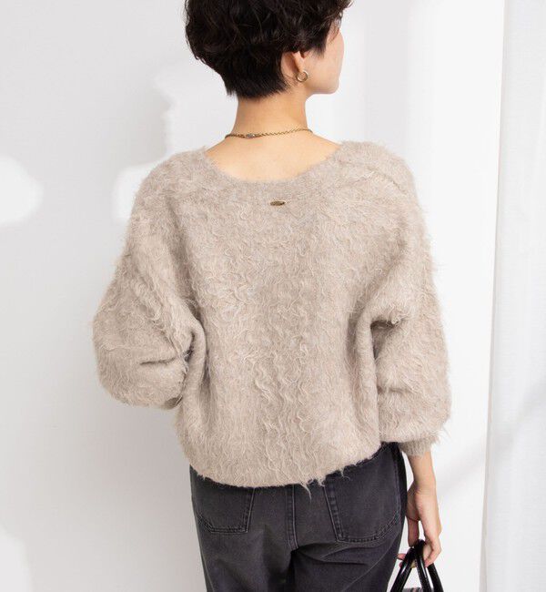 NOLLEY'S sophi「《手洗い可能》カール起毛Vネックカーディガン」|カーディガン|