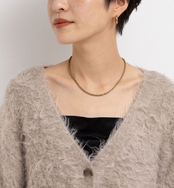 NOLLEY'S sophi「《手洗い可能》カール起毛Vネックカーディガン」|カーディガン|