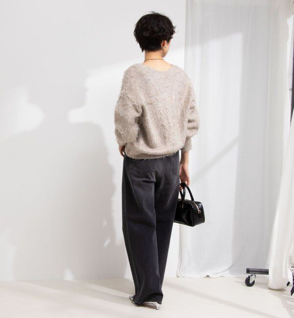 NOLLEY'S sophi「《手洗い可能》カール起毛Vネックカーディガン」|カーディガン|