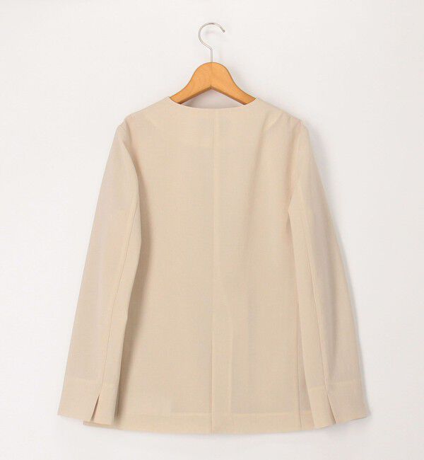 NOLLEY'S「《セットアップ対応》ウォッシャブルドライトロピカルノーカラーダブルジャケット」|ノーカラージャケット|