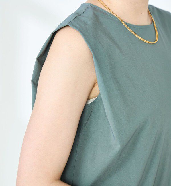 NOLLEY'S「撥水ストレッチタフタギャザーワンピース」|ワンピース|