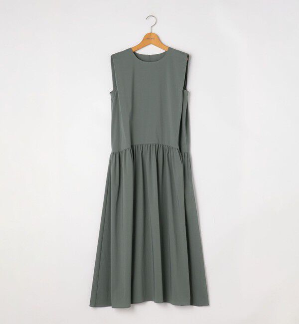 NOLLEY'S「撥水ストレッチタフタギャザーワンピース」|ワンピース|