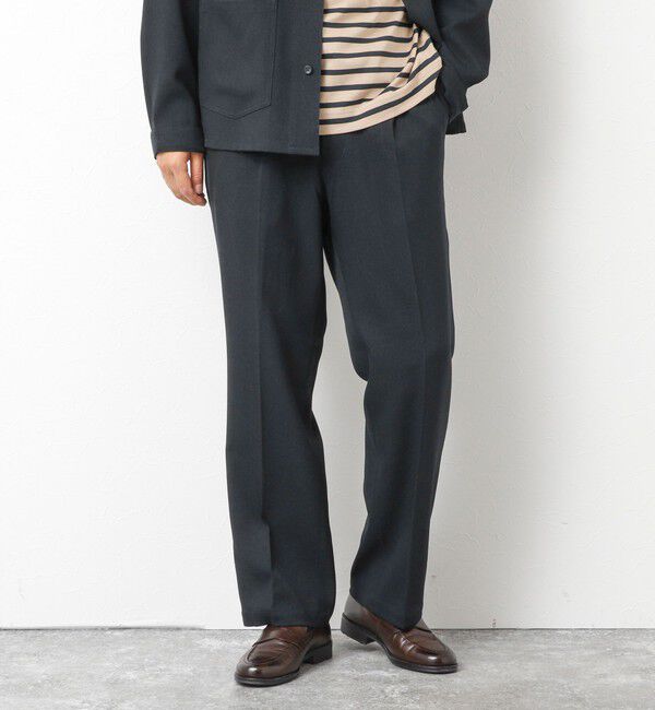 NOLLEY'S goodman「《セットアップ対応》LANATEC ウーステッドサージ ストレッチイージーパンツ」|チノ|