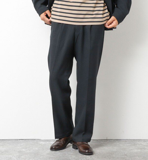 NOLLEY'S goodman「《セットアップ対応》LANATEC ウーステッドサージ ストレッチイージーパンツ」|チノ|