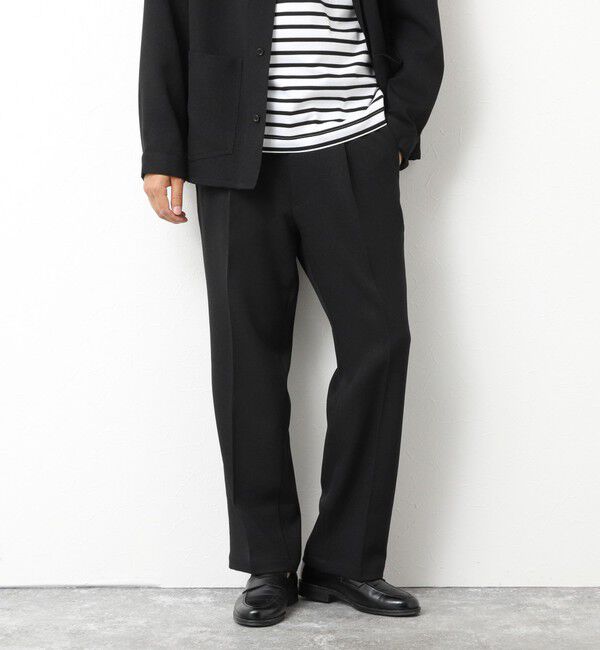 NOLLEY'S goodman「《セットアップ対応》LANATEC ウーステッドサージ ストレッチイージーパンツ」|チノ|