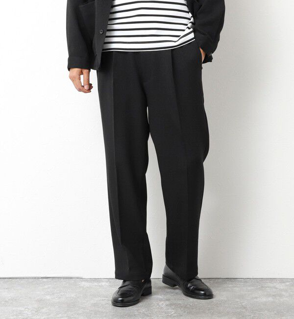 NOLLEY'S goodman「《セットアップ対応》LANATEC ウーステッドサージ ストレッチイージーパンツ」|チノ|