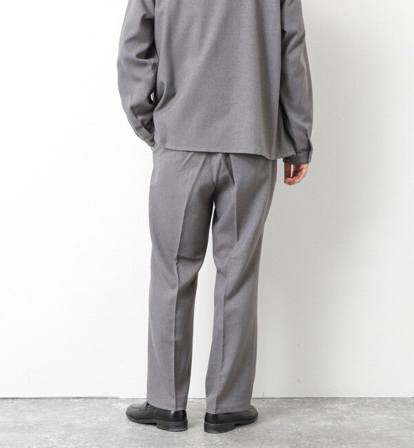 NOLLEY'S goodman「《セットアップ対応》LANATEC ウーステッドサージ ストレッチイージーパンツ」|チノ|