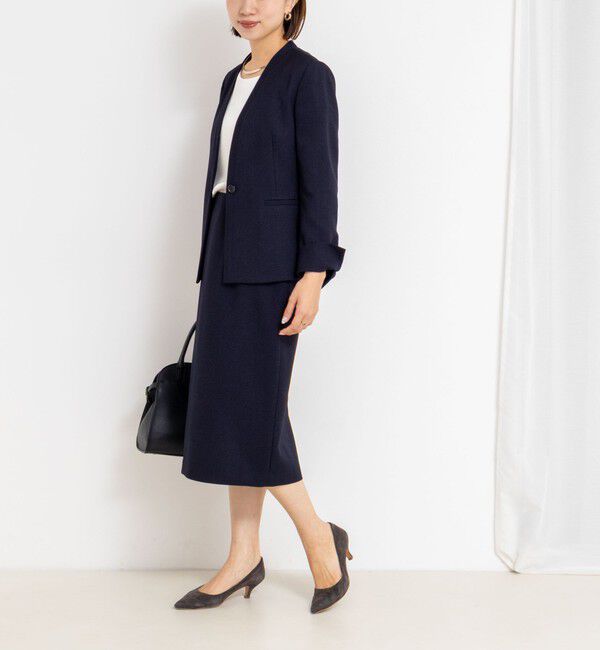 NOLLEY'S sophi「《セットアップ対応》ウォッシャブルウール調タイトスカート」|タイト|