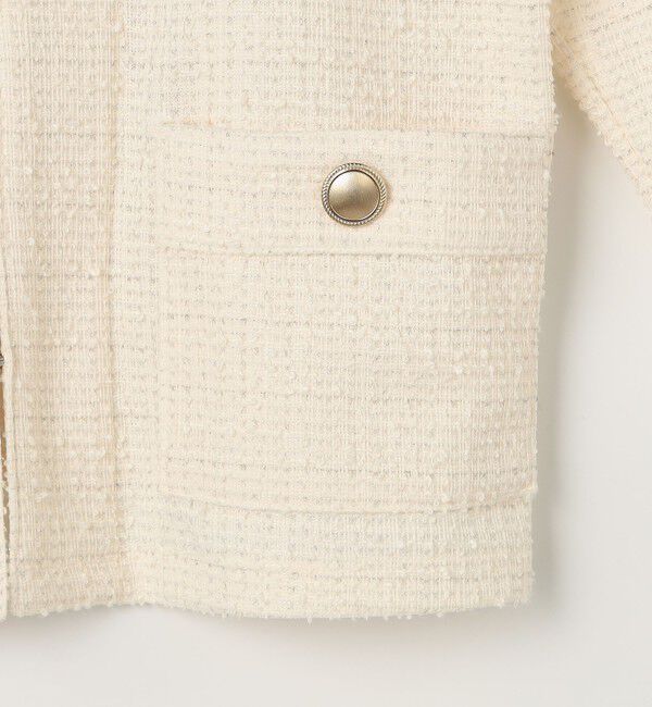 NOLLEY'S「ウォッシャブルツィーディージャージジャケット」|ノーカラージャケット|