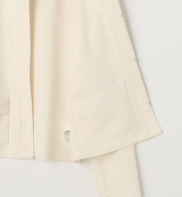 NOLLEY'S「ウォッシャブルツィーディージャージジャケット」|ノーカラージャケット|