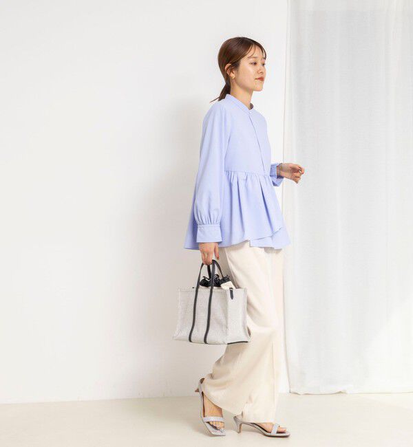 NOLLEY'S「《セットアップ対応》ウォッシャブルジョーゼットタックパンツ」|その他|