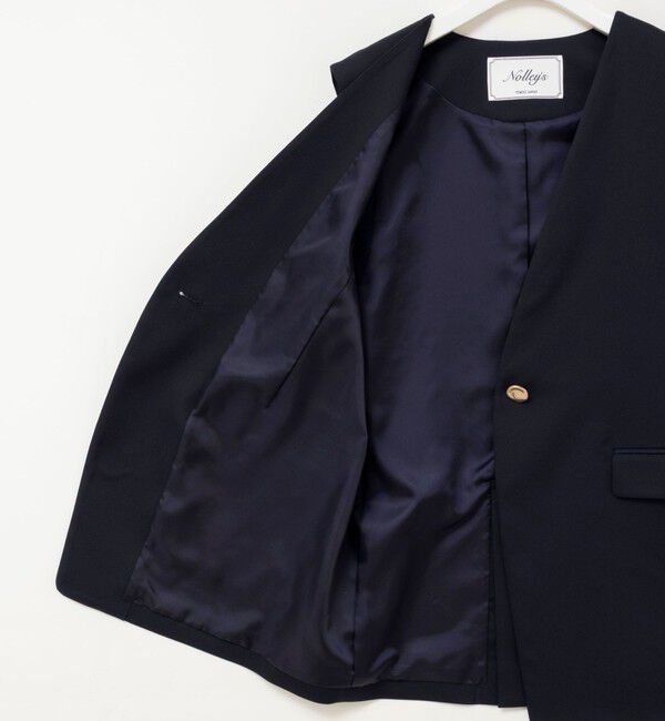 NOLLEY'S「《セットアップ対応》ウォッシャブルジョーゼットフリル付きマルチWAYジレ」|ベスト・ジレ|