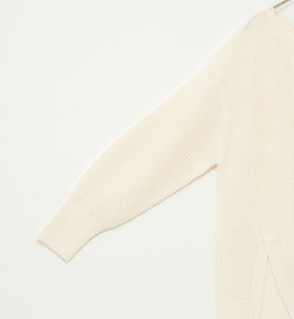 NOLLEY'S sophi「《手洗い可能》片畦前スリットプルオーバー」|ニット・セーター|