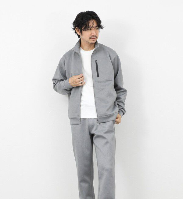 NOLLEY'S goodman「《セットアップ対応》ダブルニットZIPスタンドカラー 26SS」|ブルゾン・スタジャン|