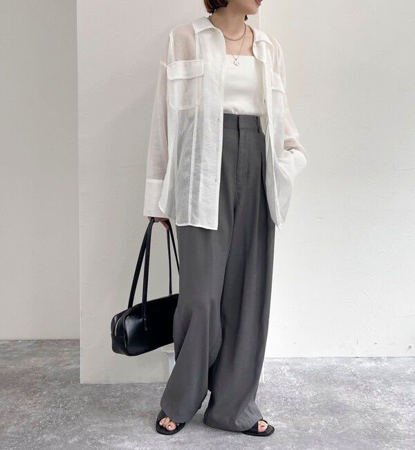 fredy emue「メッシュ切替シャツ」|シャツ・ブラウス|