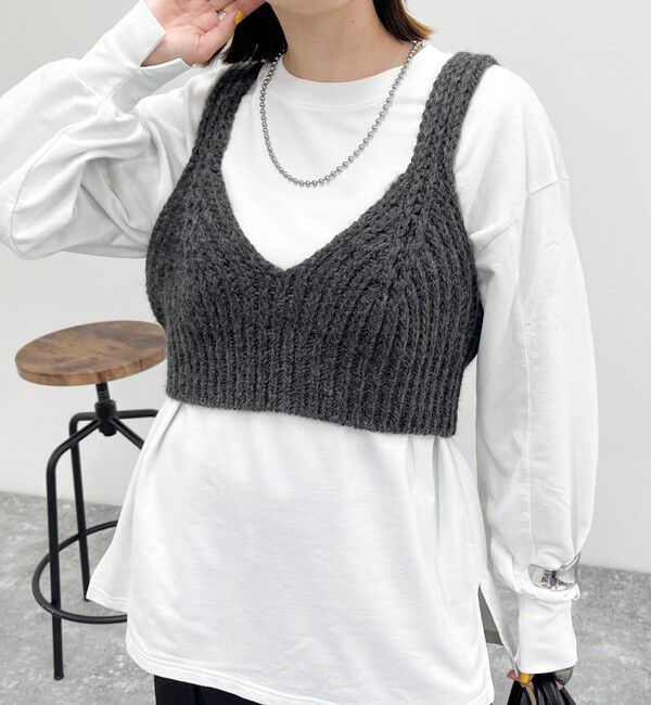 fredy emue「ニットビスチェ」|ニット・セーター|