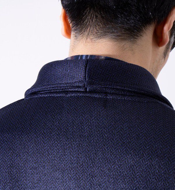 GLOSTER「【GLOSTER/グロスター】カチオンフリースボンディング くるみボタン ショールカーディガン」|カーディガン|