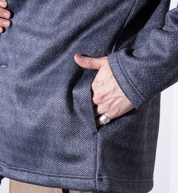 GLOSTER「【GLOSTER/グロスター】カチオンフリースボンディング くるみボタン ショールカーディガン」|カーディガン|