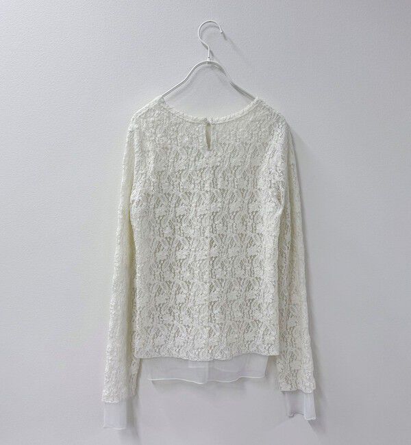fredy emue「チュールレイヤードレースロンTシャツ」|Tシャツ・カットソー|