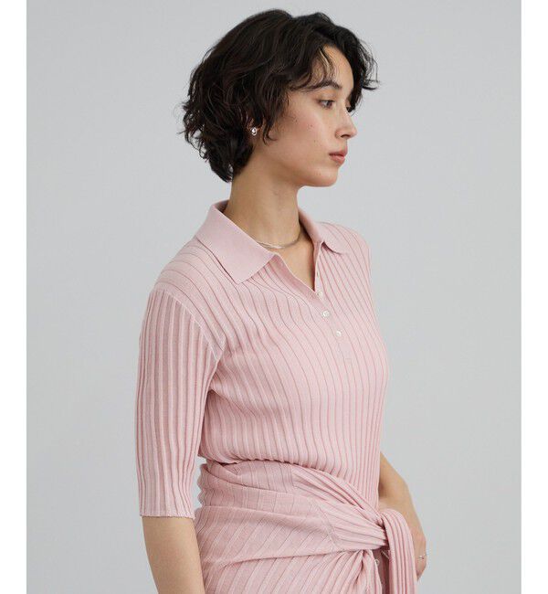 SALON adam et rope'「ワイドリブスキッパーポロシャツ」|ポロシャツ|