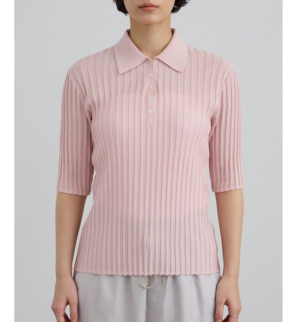 SALON adam et rope'「ワイドリブスキッパーポロシャツ」|ポロシャツ|