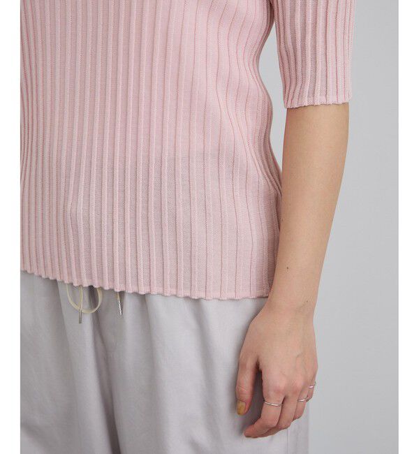 SALON adam et rope'「ワイドリブスキッパーポロシャツ」|ポロシャツ|