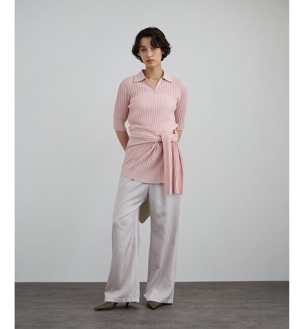 SALON adam et rope'「ワイドリブスキッパーポロシャツ」|ポロシャツ|