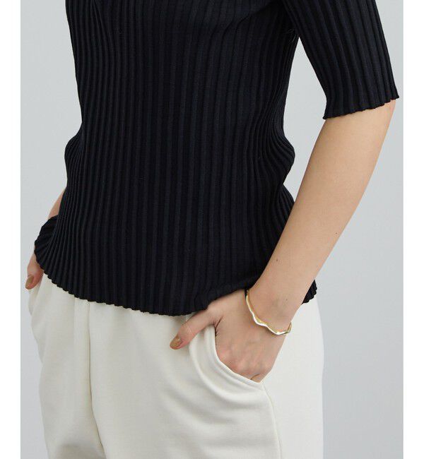 SALON adam et rope'「ワイドリブスキッパーポロシャツ」|ポロシャツ|