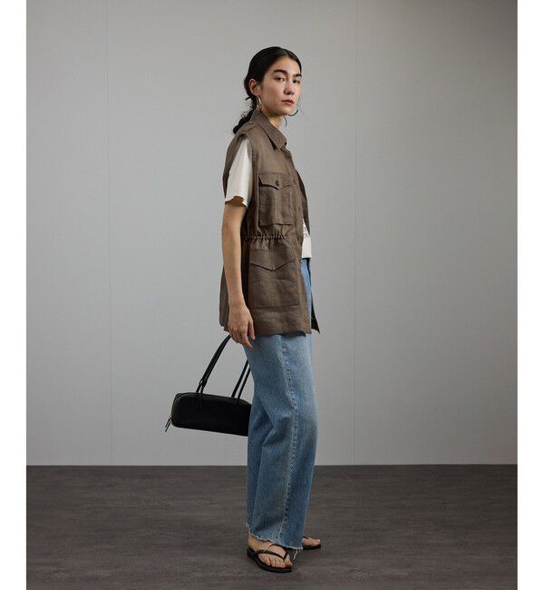 SALON adam et rope'「ミニポーチ付きスプリットレザーワイドバッグ / 追加」|ショルダー・メッセンジャー|