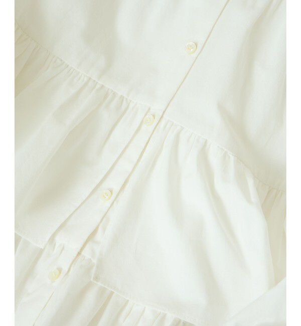 SALON adam et rope'「【WEB限定】フリルギャザーブラウス」|シャツ・ブラウス|