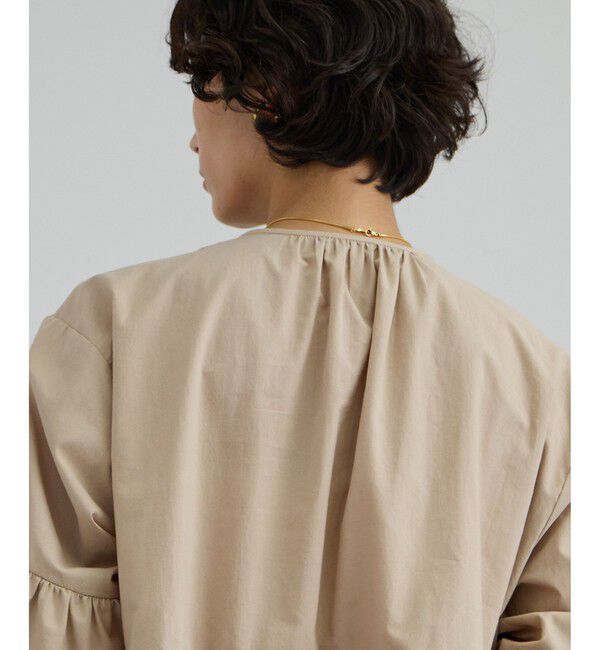 SALON adam et rope'「【WEB限定】フリルギャザーブラウス」|シャツ・ブラウス|