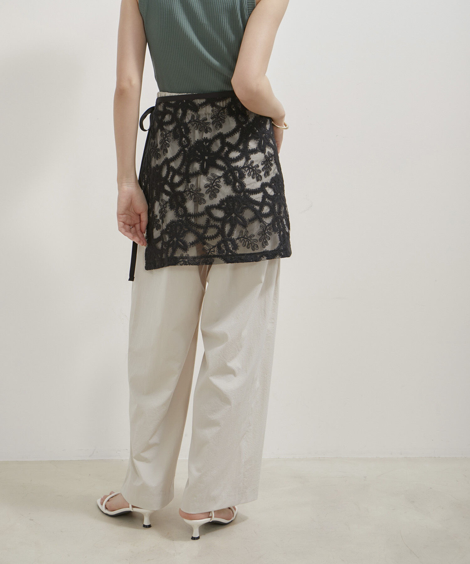 VIS「アソートレースレイヤードスカート」|スカート|