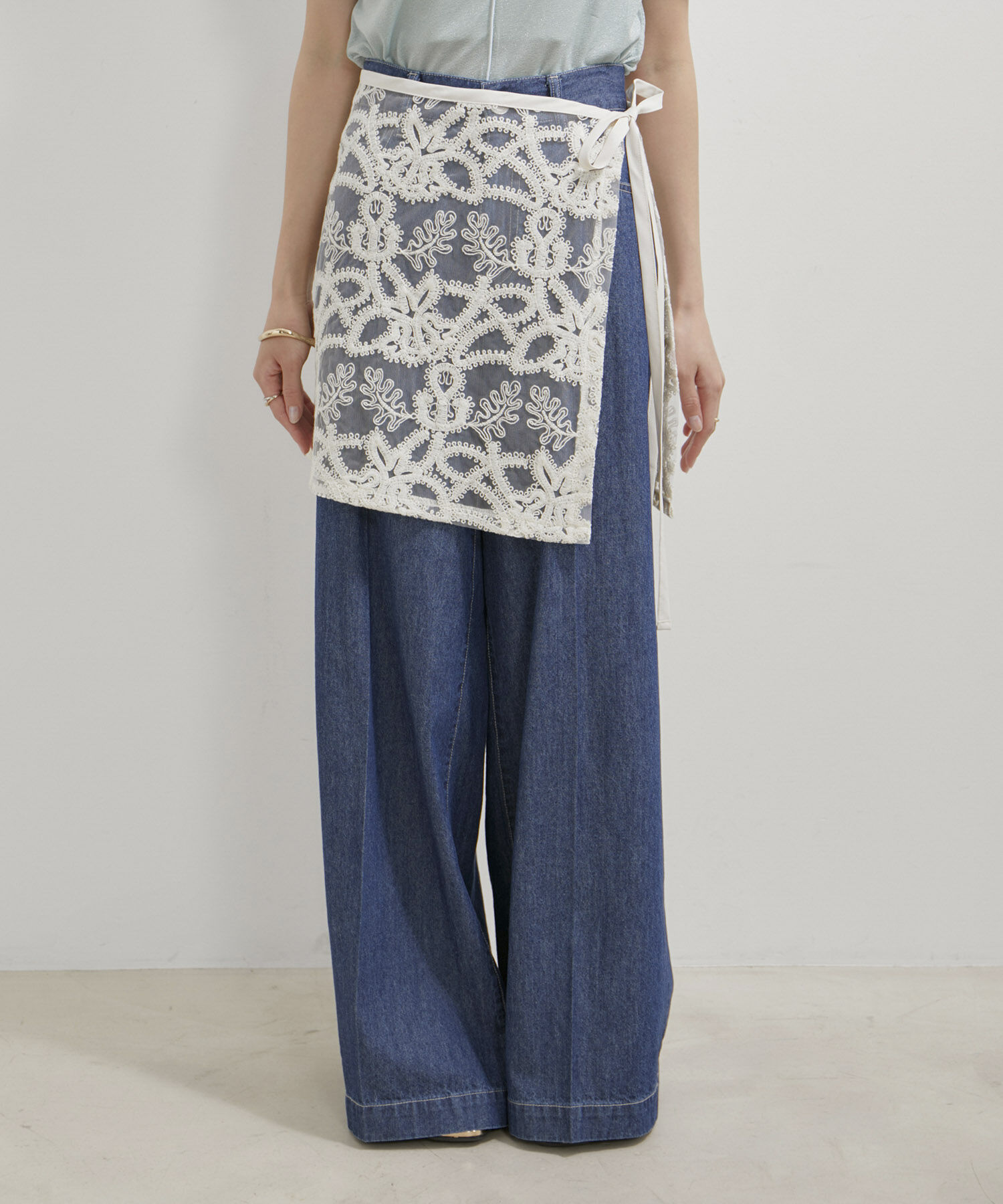 VIS「アソートレースレイヤードスカート」|スカート|