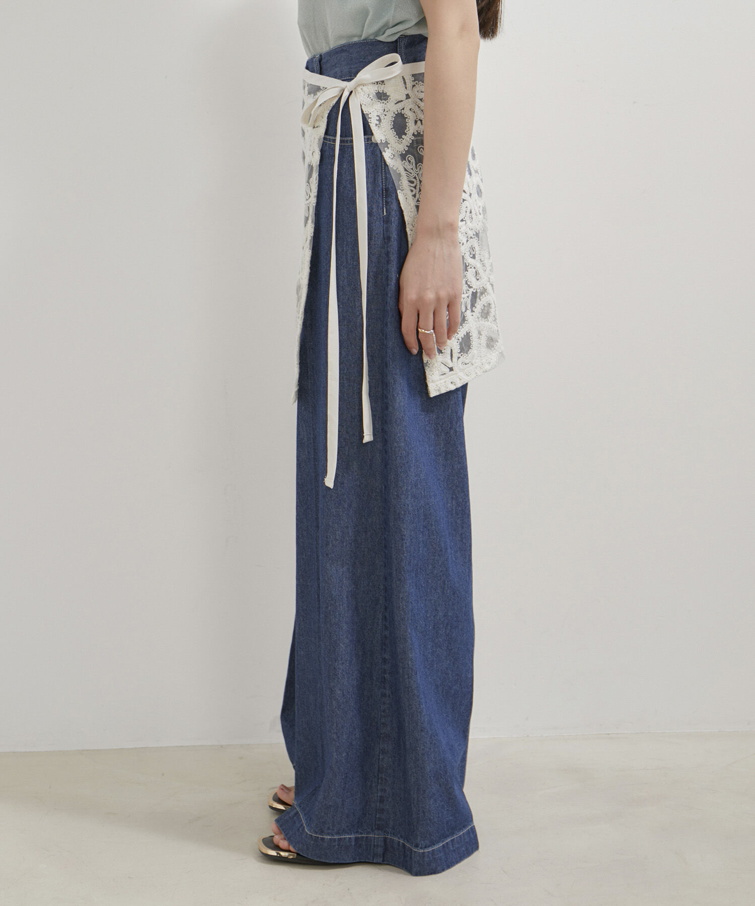 VIS「アソートレースレイヤードスカート」|スカート|