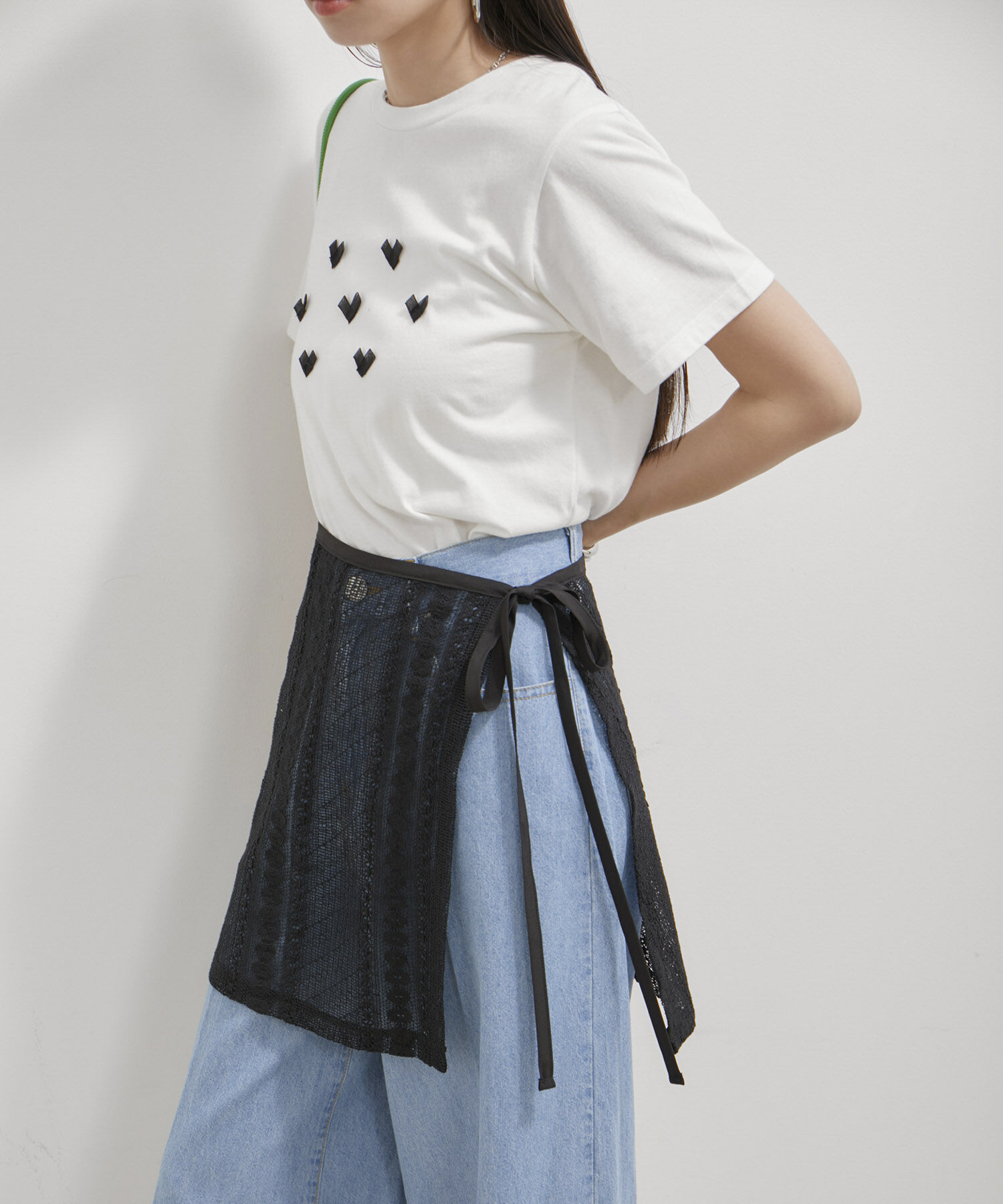 VIS「アソートレースレイヤードスカート」|スカート|