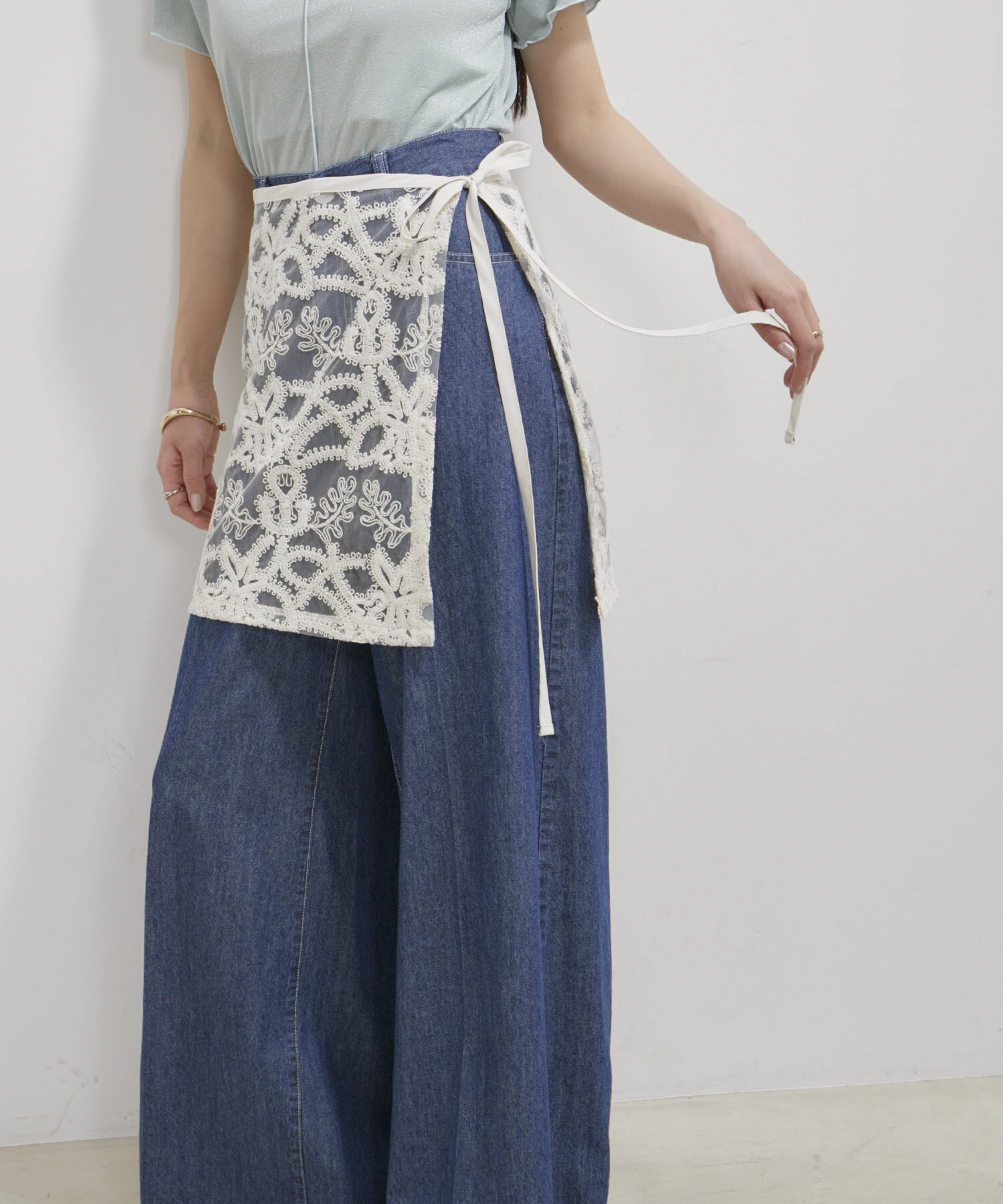 VIS「アソートレースレイヤードスカート」|スカート|キナリ系(17)