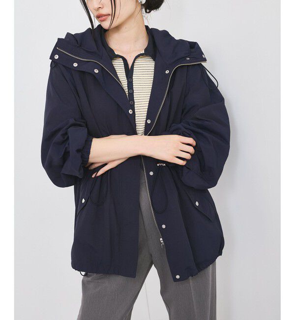 VIS「【定番人気】【撥水/花粉ガード】ウエストドロストマウンテンパーカー スプリングコート」|その他|コンメイン