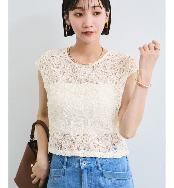 VIS「コードレースシアーノースリーブプルオーバー」|Tシャツ・カットソー|オフホワイト(15)