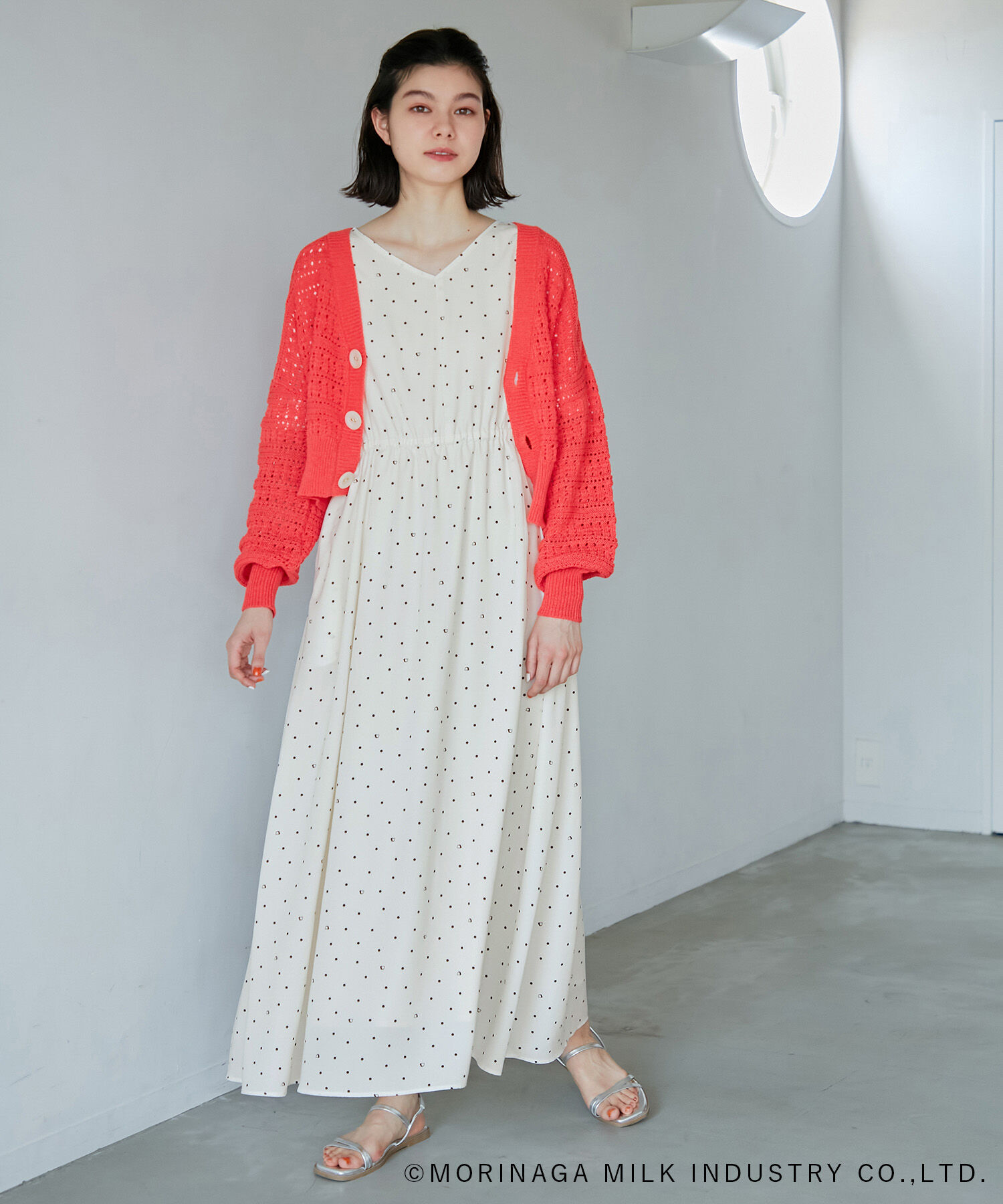 Rope&rsquo;Picnic「【Pino meets ROPE' PICNIC】Pinoドット柄ワンピース」|ワンピース|