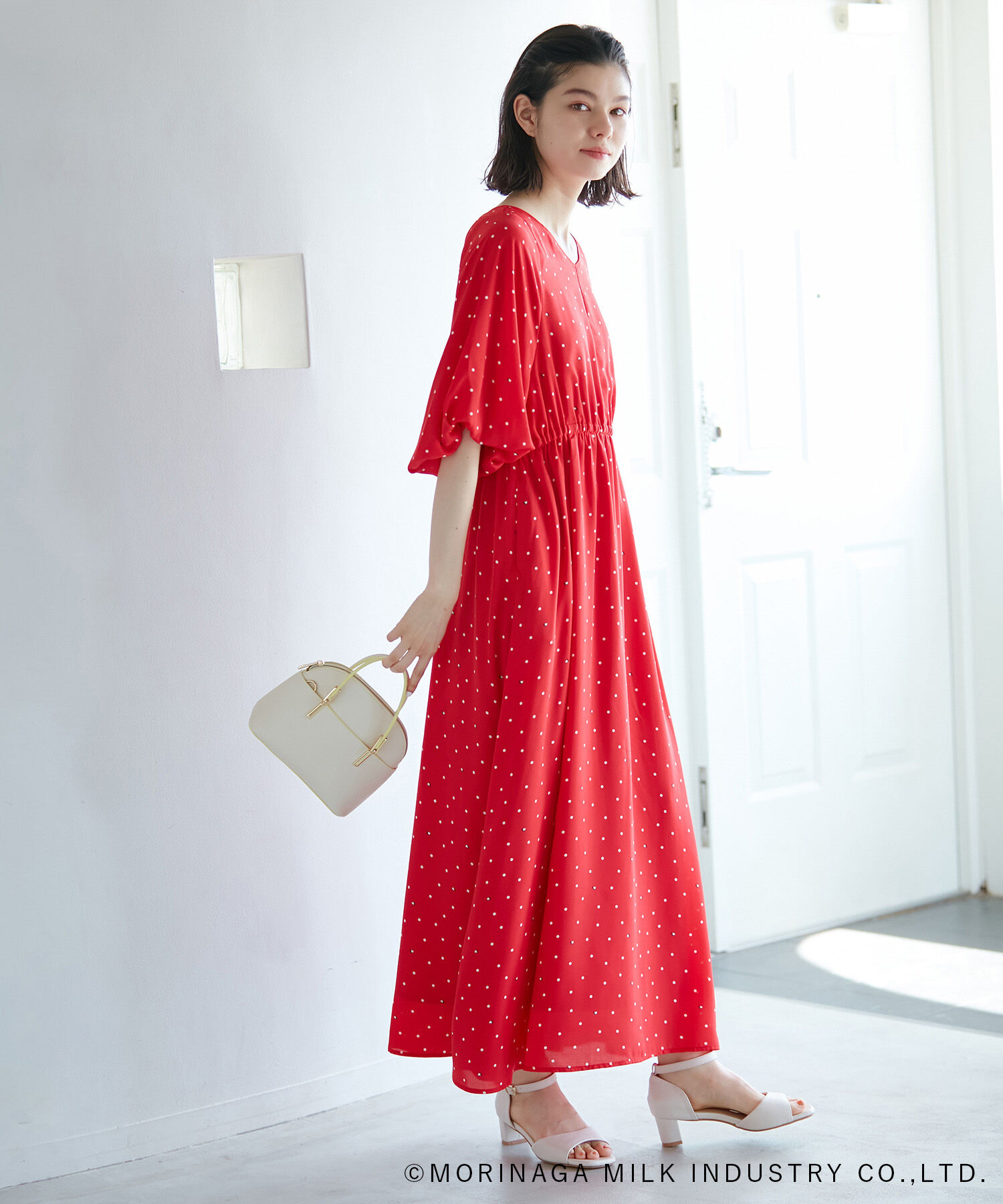 Rope&rsquo;Picnic「【Pino meets ROPE' PICNIC】Pinoドット柄ワンピース」|ワンピース|