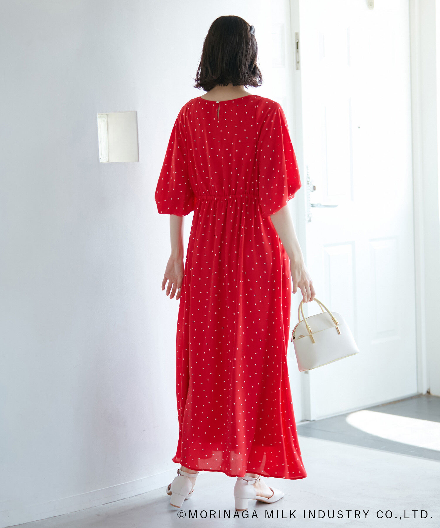 Rope&rsquo;Picnic「【Pino meets ROPE' PICNIC】Pinoドット柄ワンピース」|ワンピース|