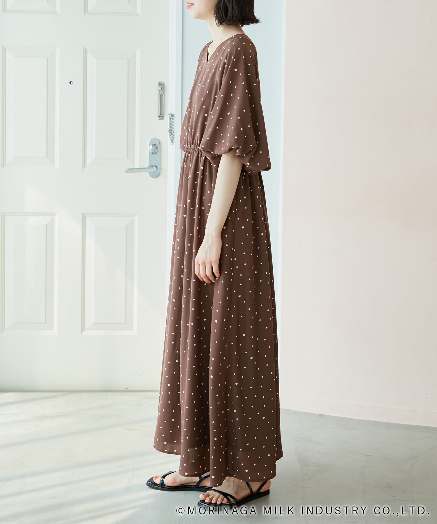 Rope&rsquo;Picnic「【Pino meets ROPE' PICNIC】Pinoドット柄ワンピース」|ワンピース|