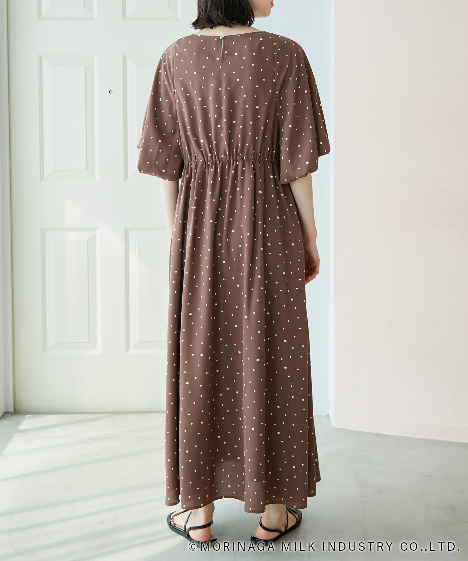 Rope&rsquo;Picnic「【Pino meets ROPE' PICNIC】Pinoドット柄ワンピース」|ワンピース|