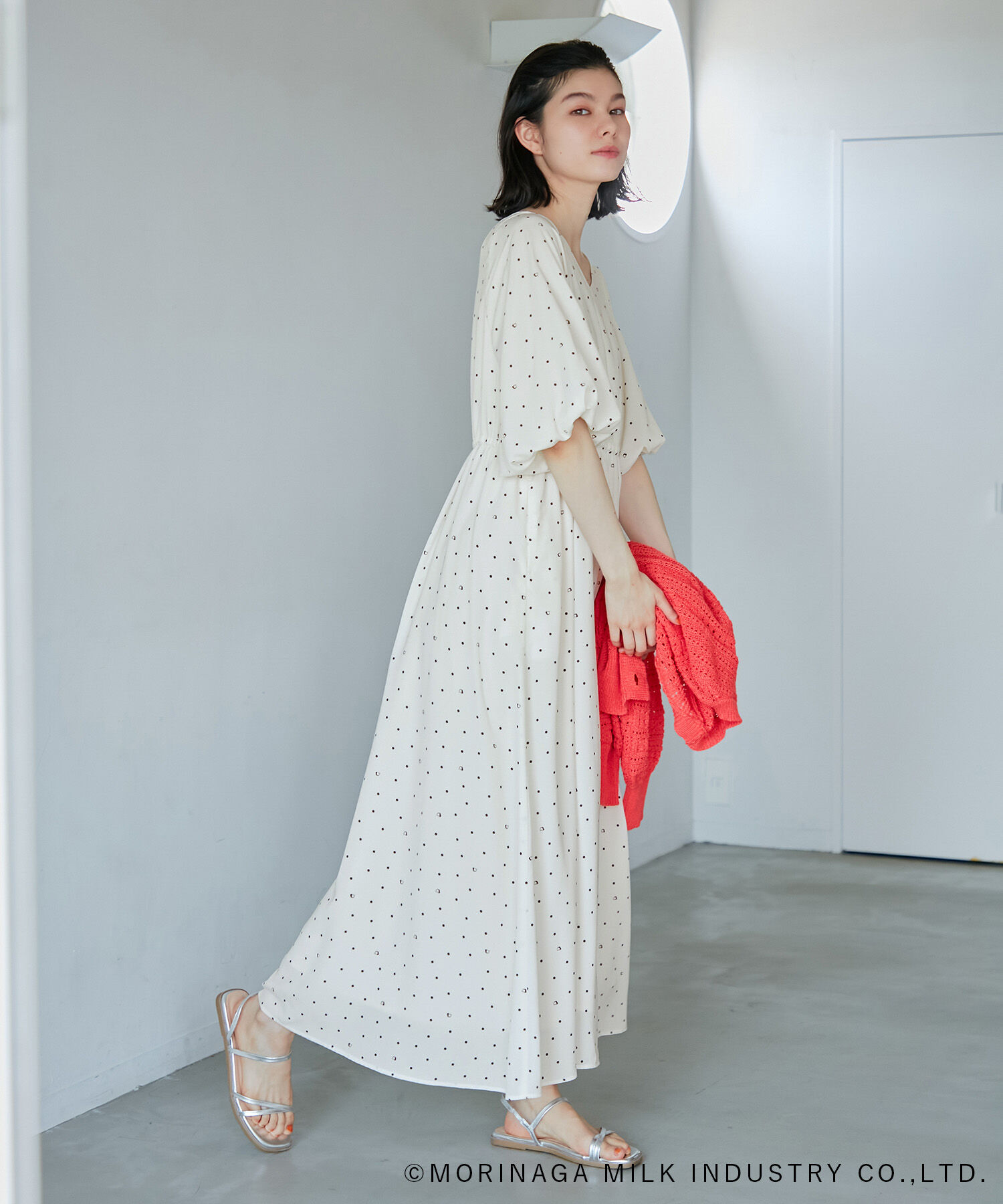 Rope&rsquo;Picnic「【Pino meets ROPE' PICNIC】Pinoドット柄ワンピース」|ワンピース|